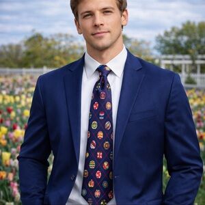 Vintage Ukrainian Easter Egg Tie SMITHSONIAN